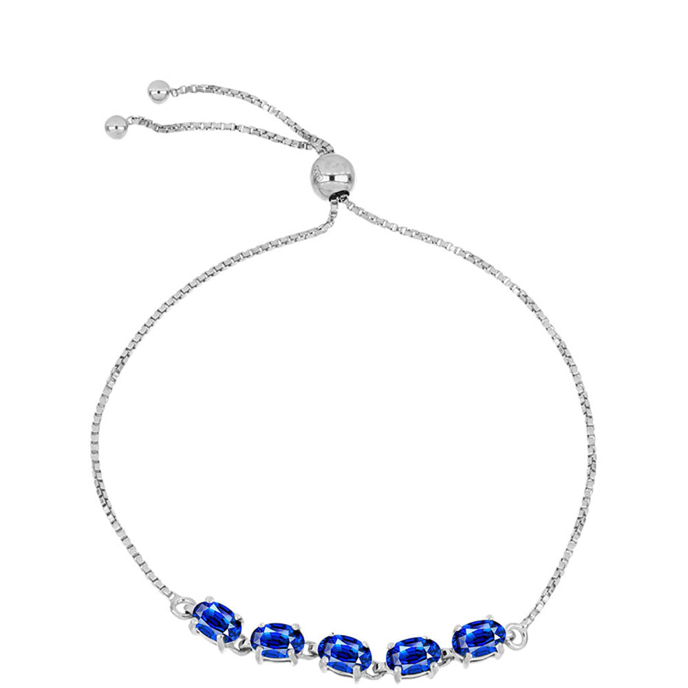 Pulsera de Plata con Zafiro Azul Australiano