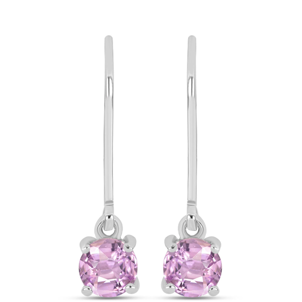Pendientes de Plata con Kunzita de Pala