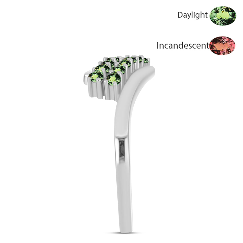 Anillo de Plata con Alejandrita natural