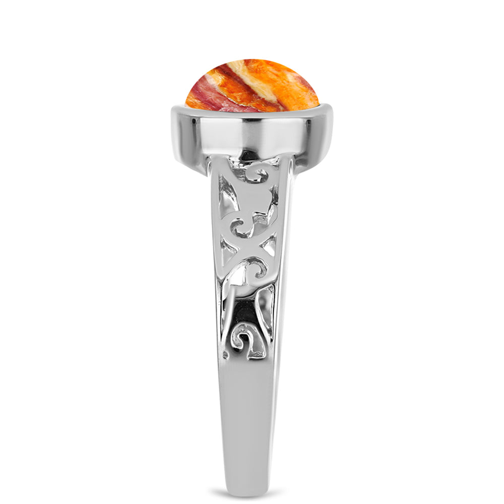 Anillo de Plata con Jaspe Garra de León