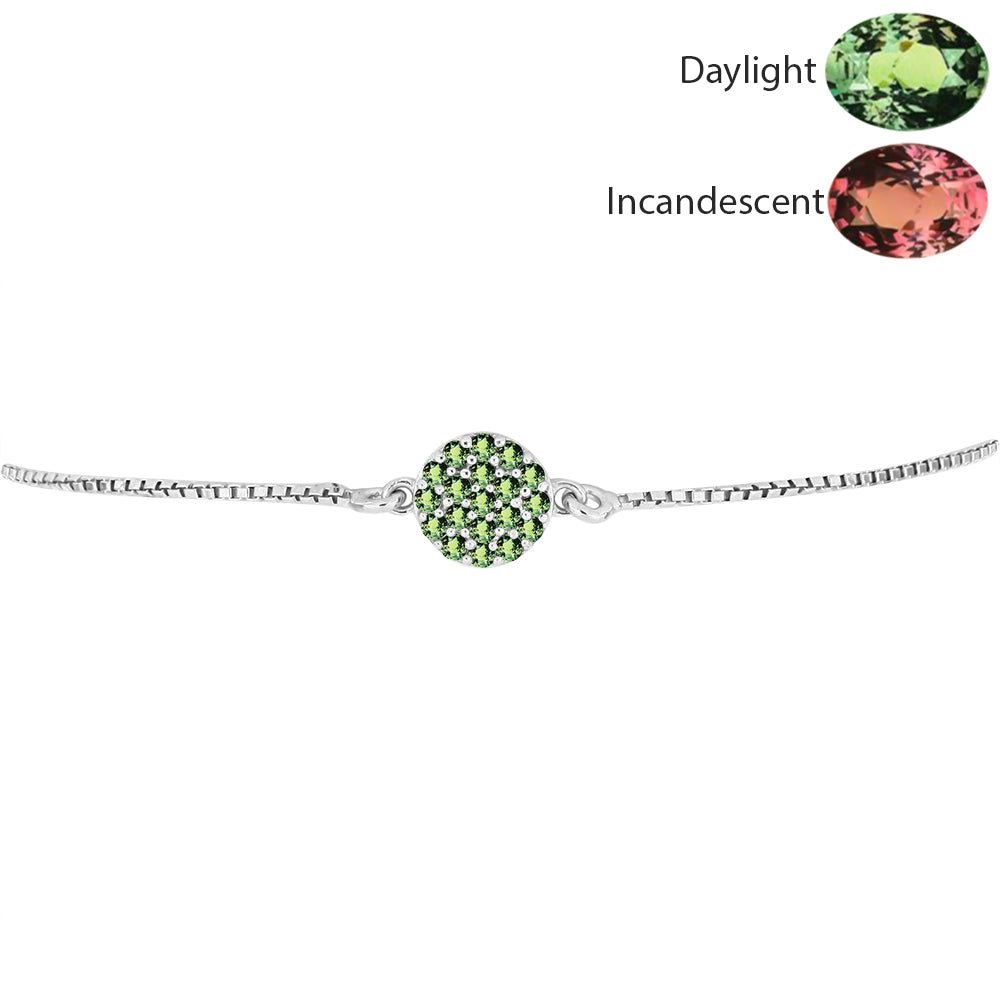 Pulsera de Plata con Alejandrita natural