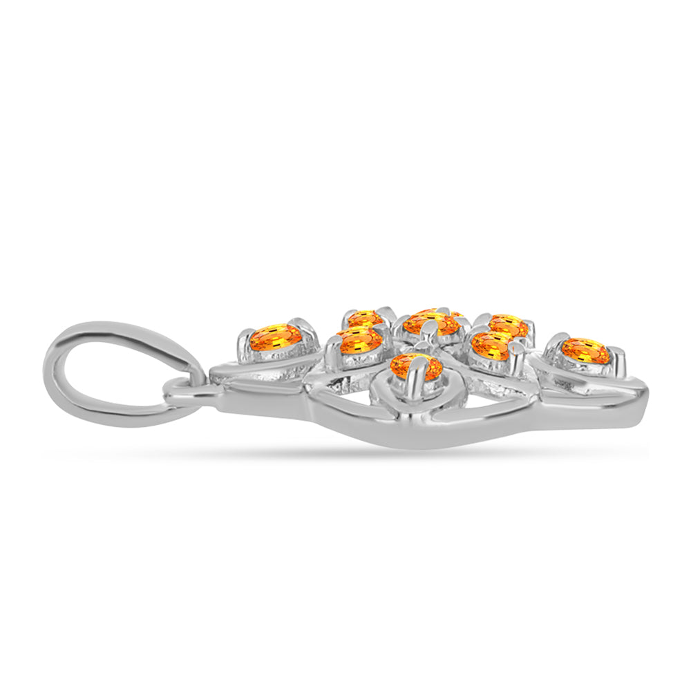 Colgante de Plata con Zafiro Padparadscha