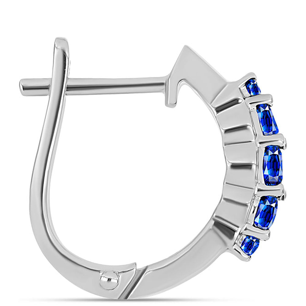 Pendientes de Plata con Zafiro Azul Australiano