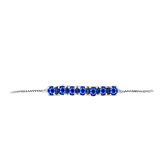 Pulsera de Plata con Zafiro Azul Australiano