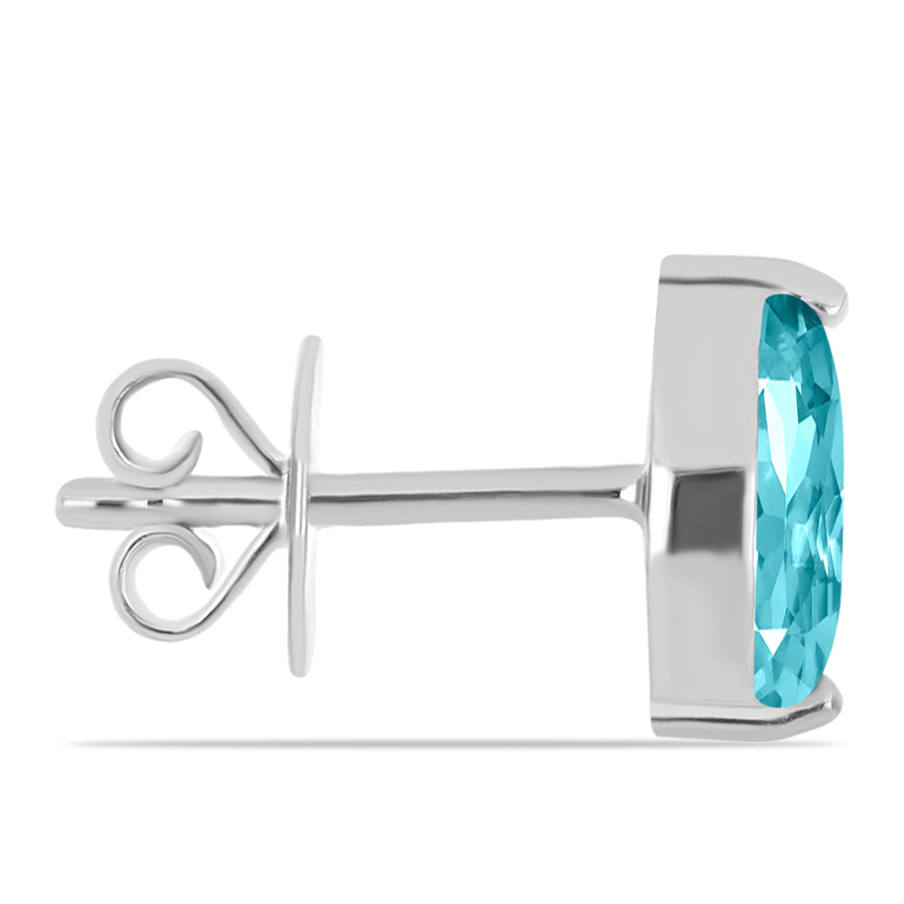 Pendientes de Plata con Cuarzo Paraiba