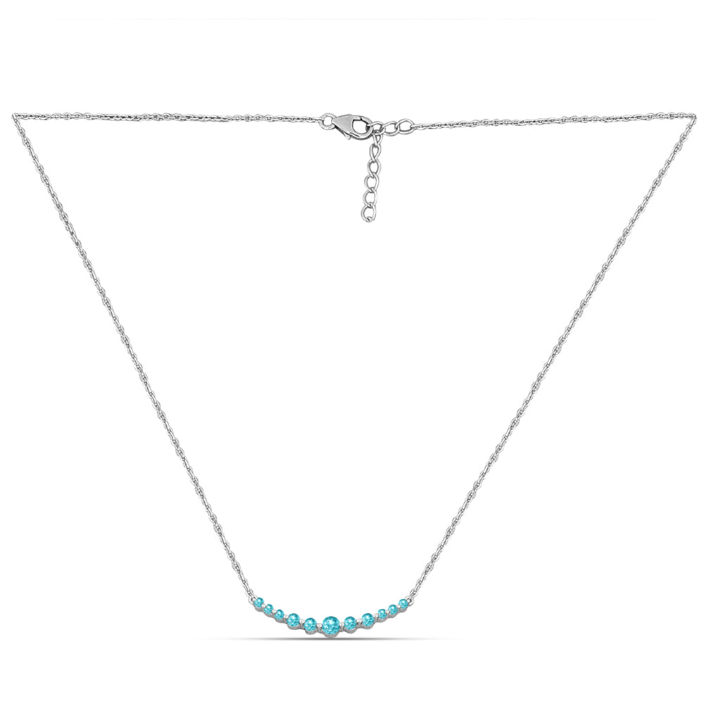 Collar de Plata con Cuarzo Paraiba