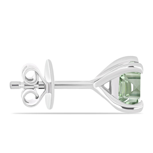 Pendientes de Plata con Amatista Verde