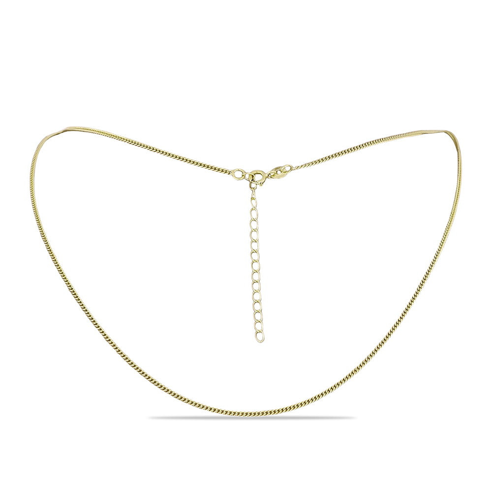 Cadena de Plata Bañada en Oro ( Collar )