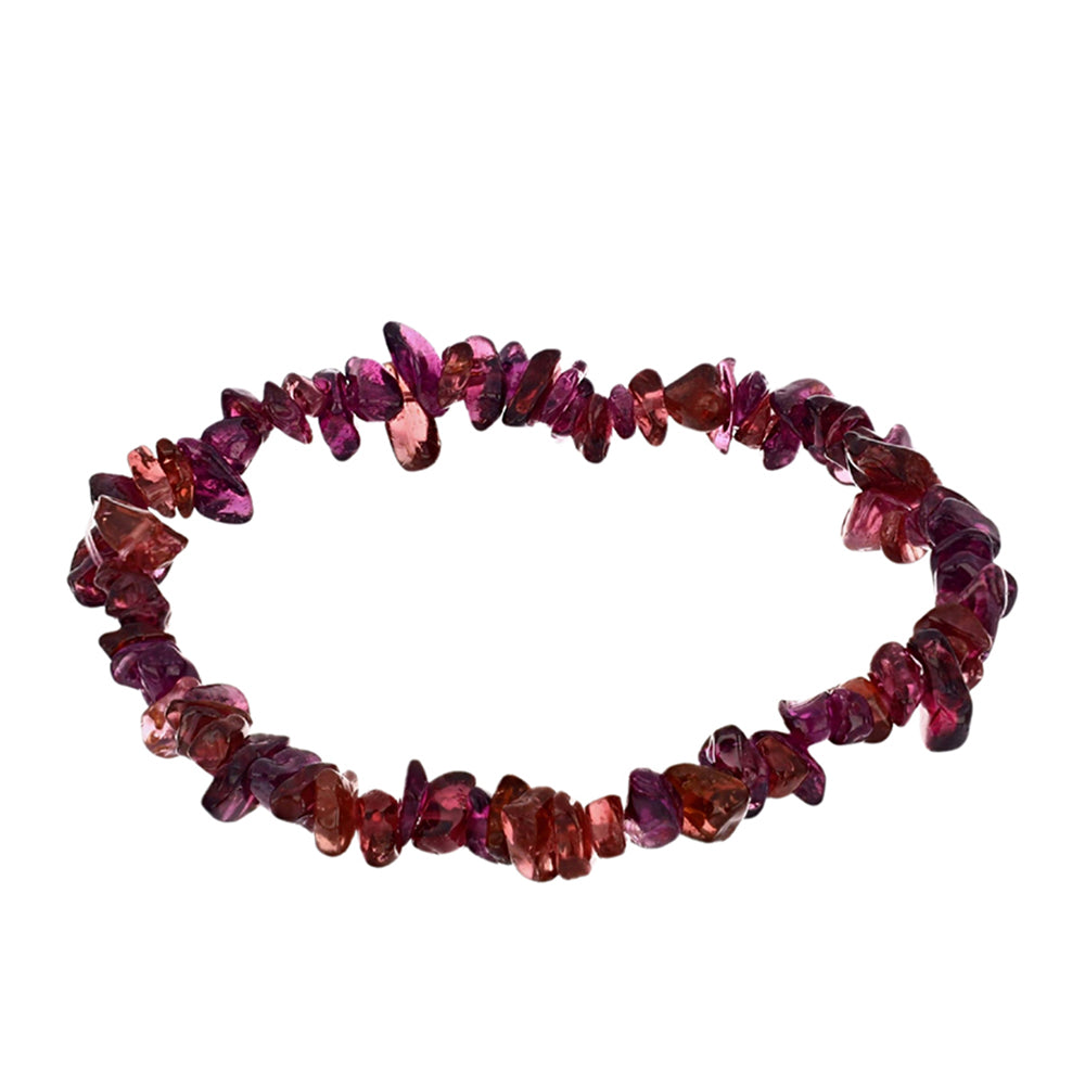 Conjunto Pepita con Granate Rodolita ( Collar +Pulsera )