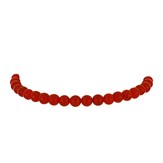 Pulsera de Plata Bañada en Oro con Ágata Roja