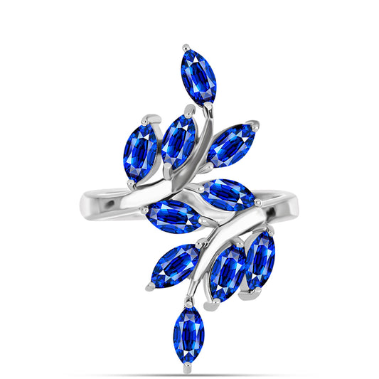 Anillo de Plata con Zafiro Azul Australiano
