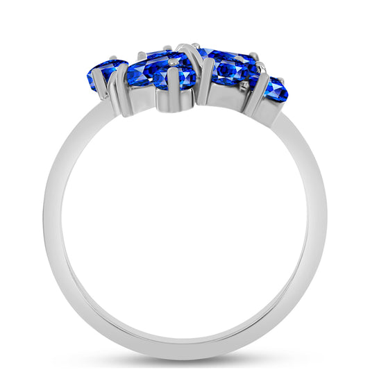 Anillo de Plata con Zafiro Azul Australiano