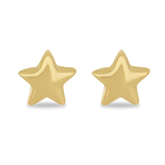 Pendientes de Plata Bañada en Oro