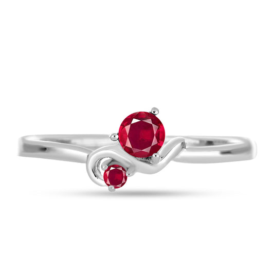 Anillo de Plata con Rubí de Madagascar