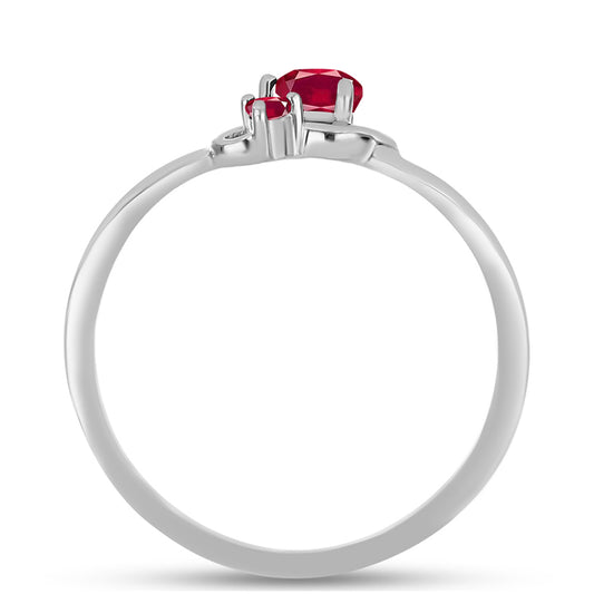 Anillo de Plata con Rubí de Madagascar