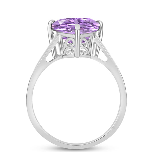 Anillo de Plata con Amatista Rosa de Francia
