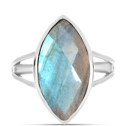 Anillo de Plata con Labradorita