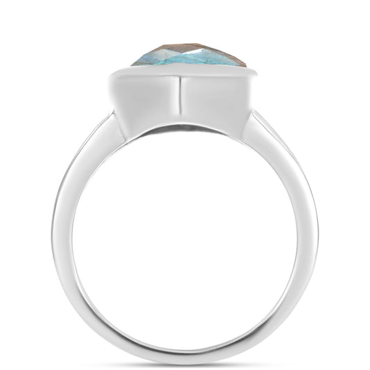 Anillo de Plata con Labradorita