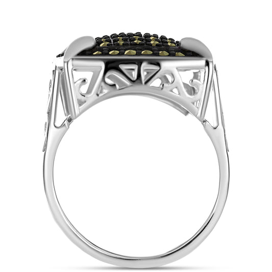 Anillo de Plata con Marcasita de Austria
