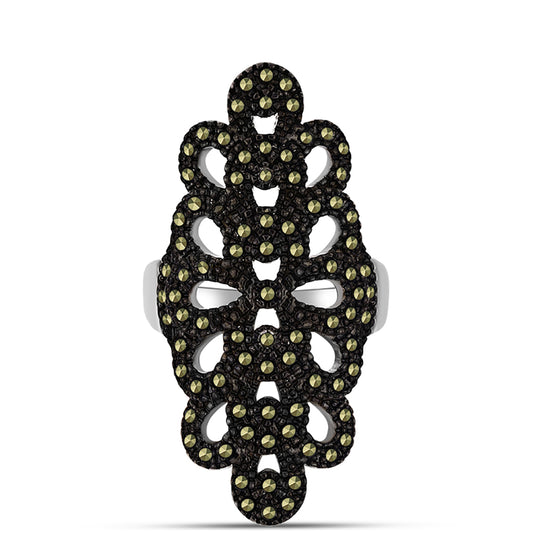 Anillo de Plata con Marcasita de Austria
