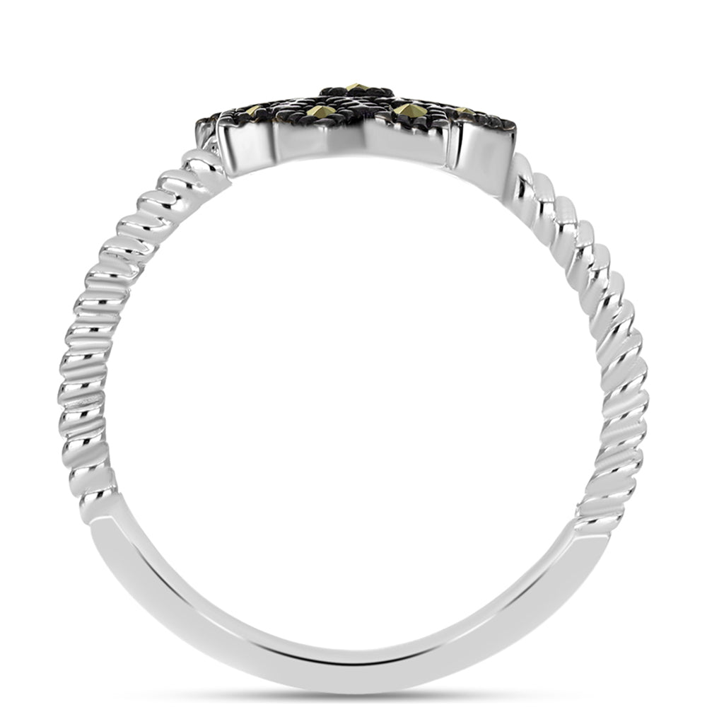 Anillo de Plata con Marcasita de Austria