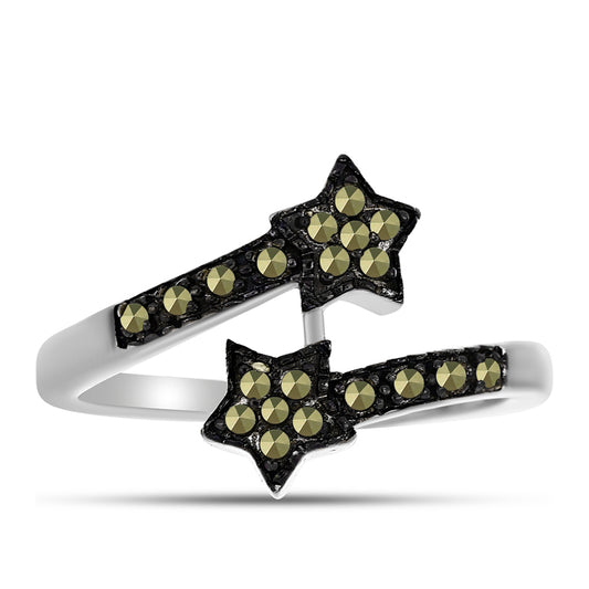 Anillo de Plata con Marcasita de Austria