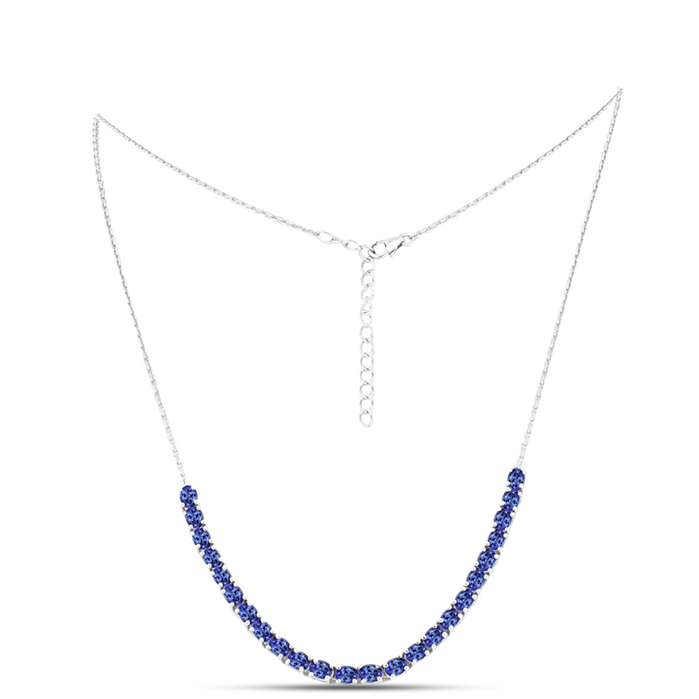Collar de Plata con Tanzanita