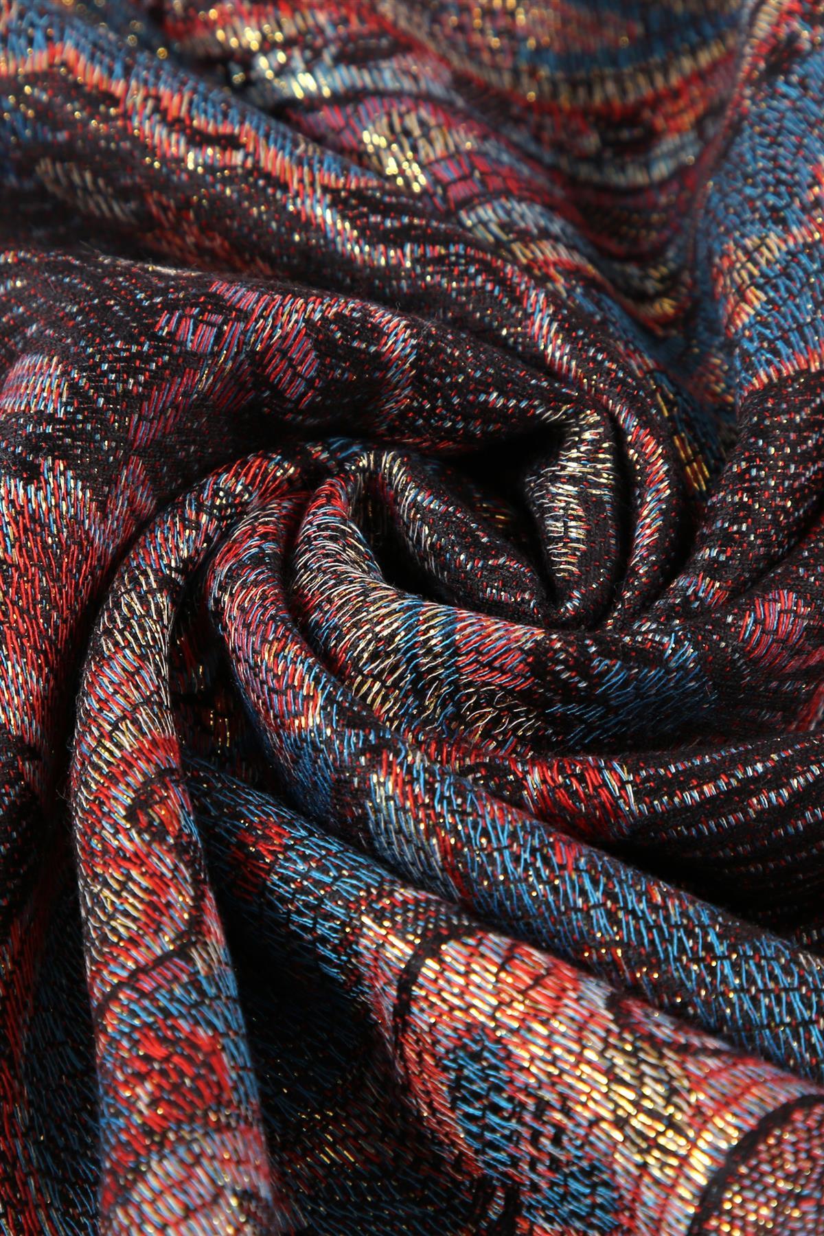 Bufanda-Chal 100% Pashmina CashmereReal, 70 cm x 180 cm, Azul Marino