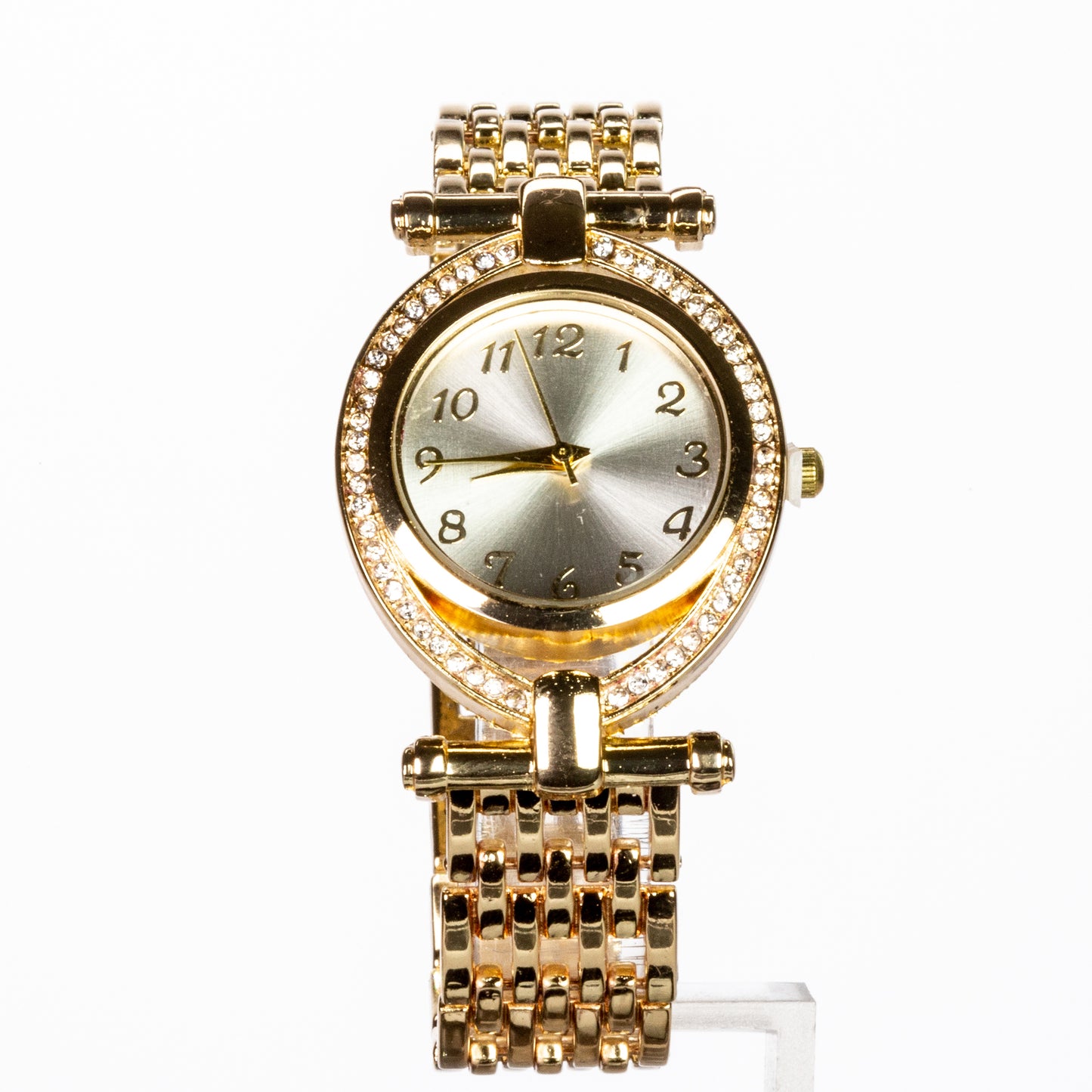 Conjunto de Aleación Bañado en Oro con Cristal Emporia® Blanco