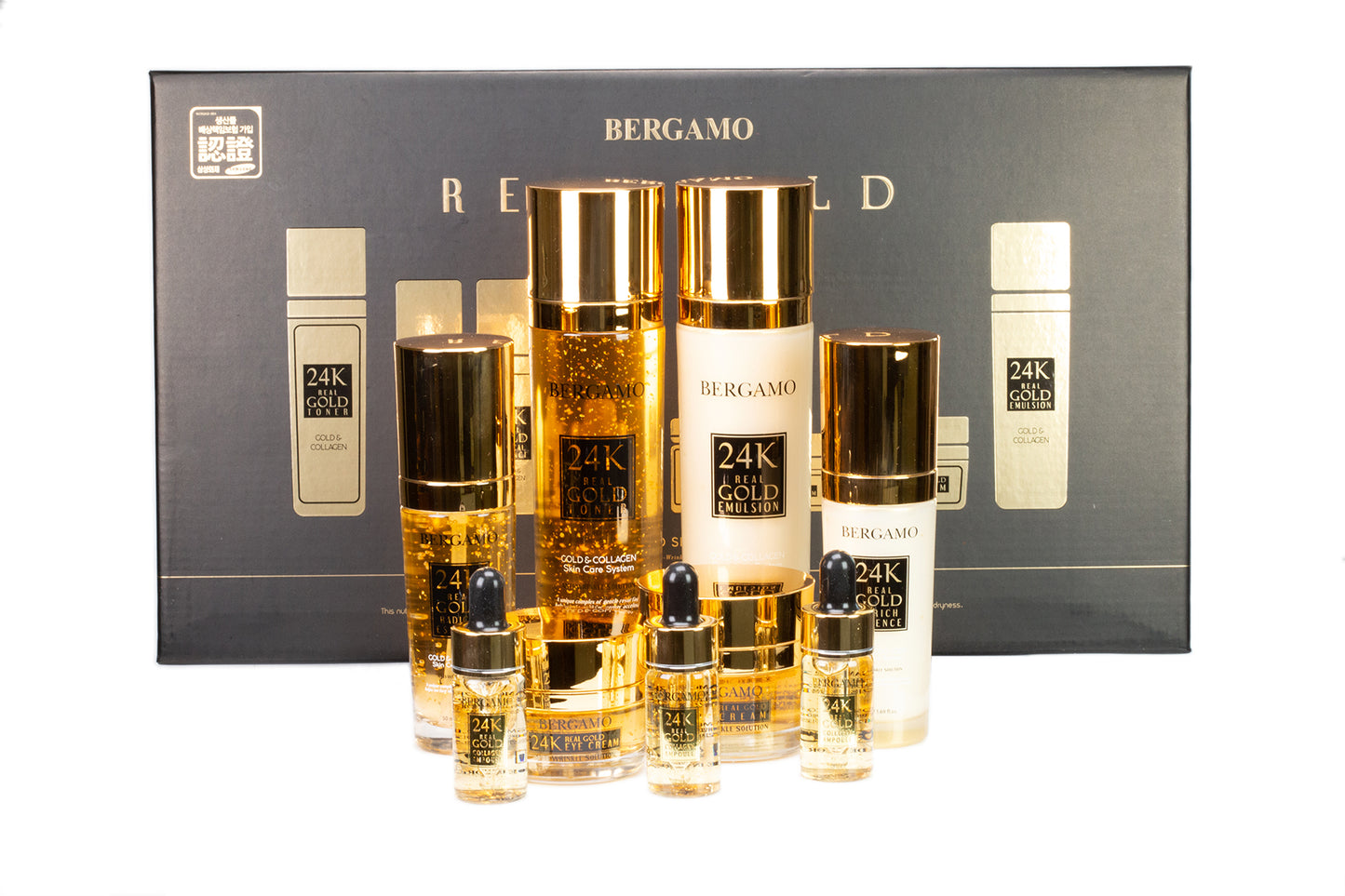 BERGAMO 24K REAL GOLD Set de cuidado de la piel antienvejecimiento
