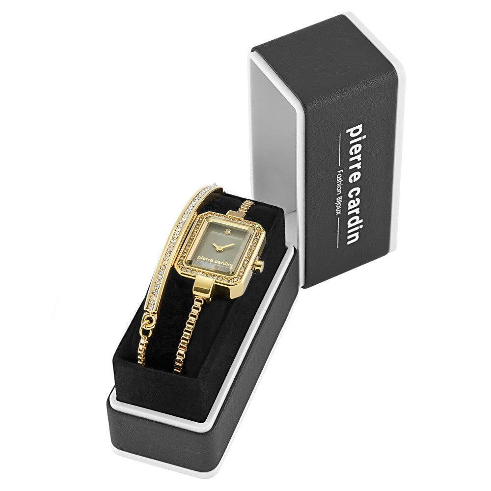 Juego de 2 piezas de reloj y pulsera Pierre Cardin