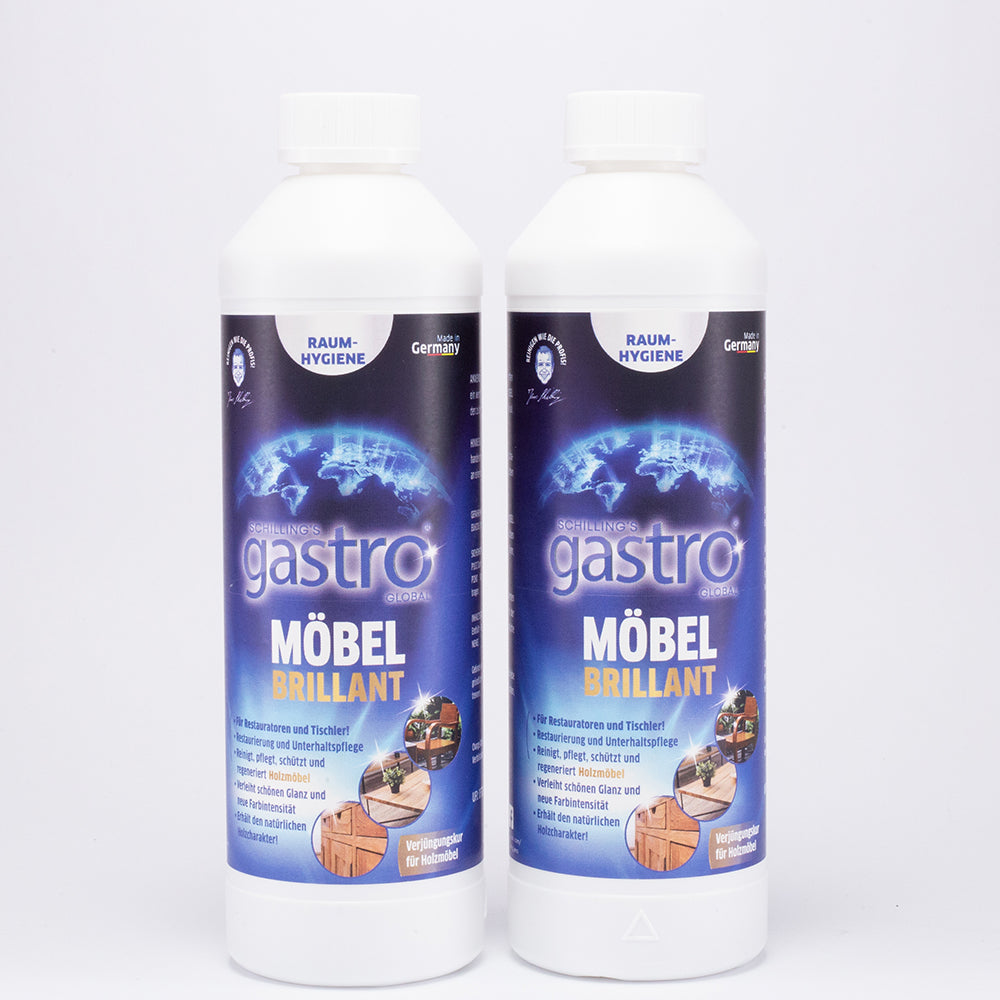 Gastro Furniture Doctor, 2x500ml + botella dispensadora vacía de REGALO