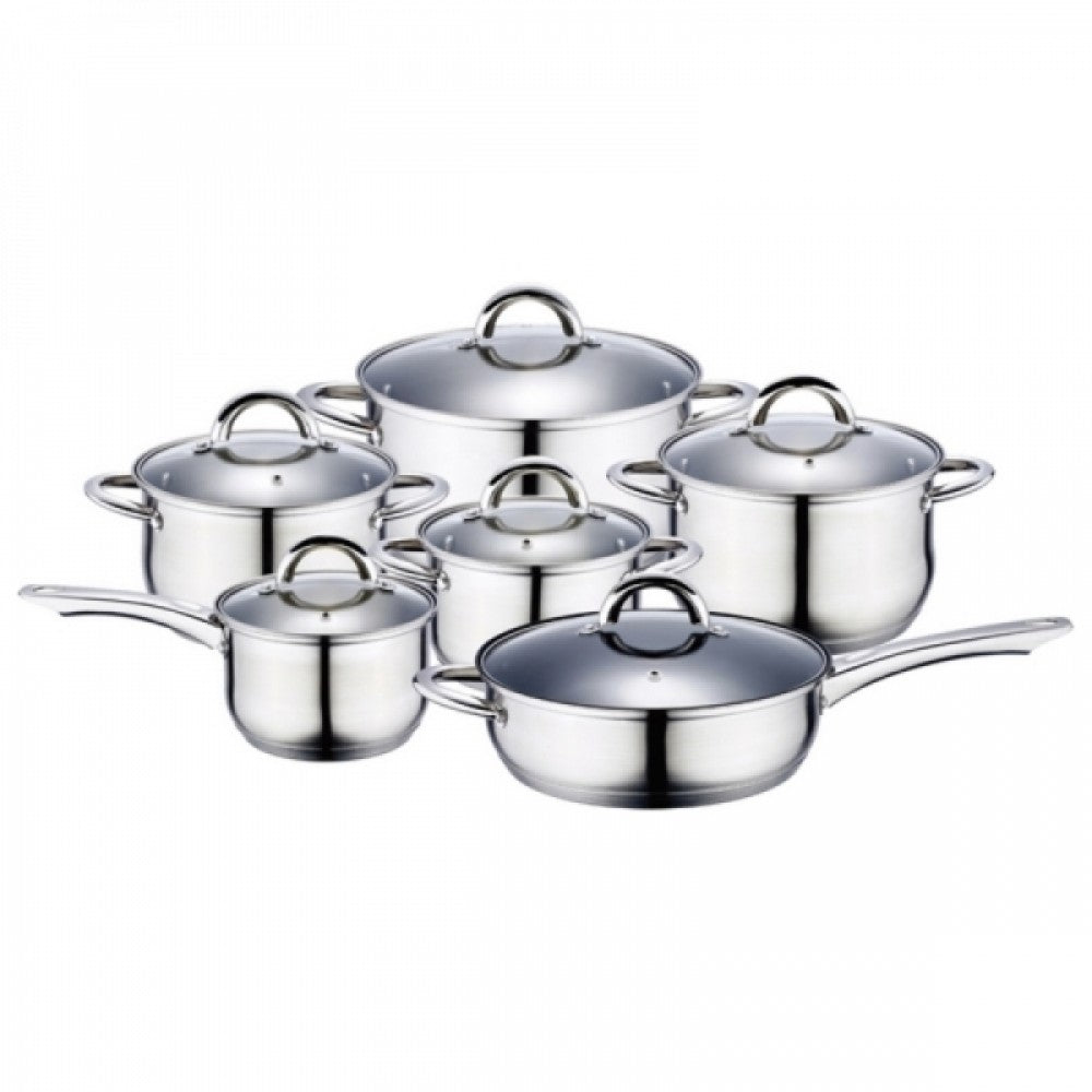 Set de 12 piezas Renberg Alexander batería de cocina en color plata