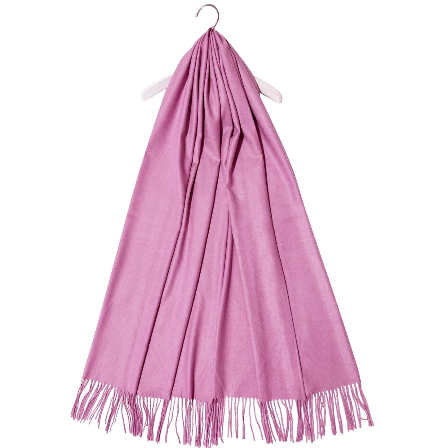 Bufanda de cachemira 100% pashmina auténtica, 70 cm x 170 cm, lavanda