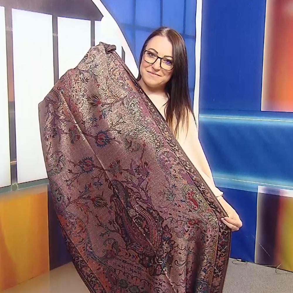 Bufanda de cachemira 100% pashmina auténtica, 70 cm x 180 cm, multicolor negro