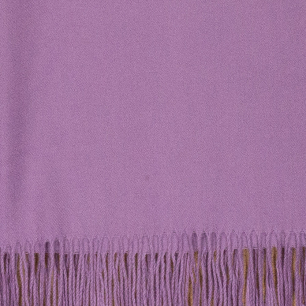 Bufanda 100% Cachemira Pashmina, 70cm x 170cm, super suave, Lila liso