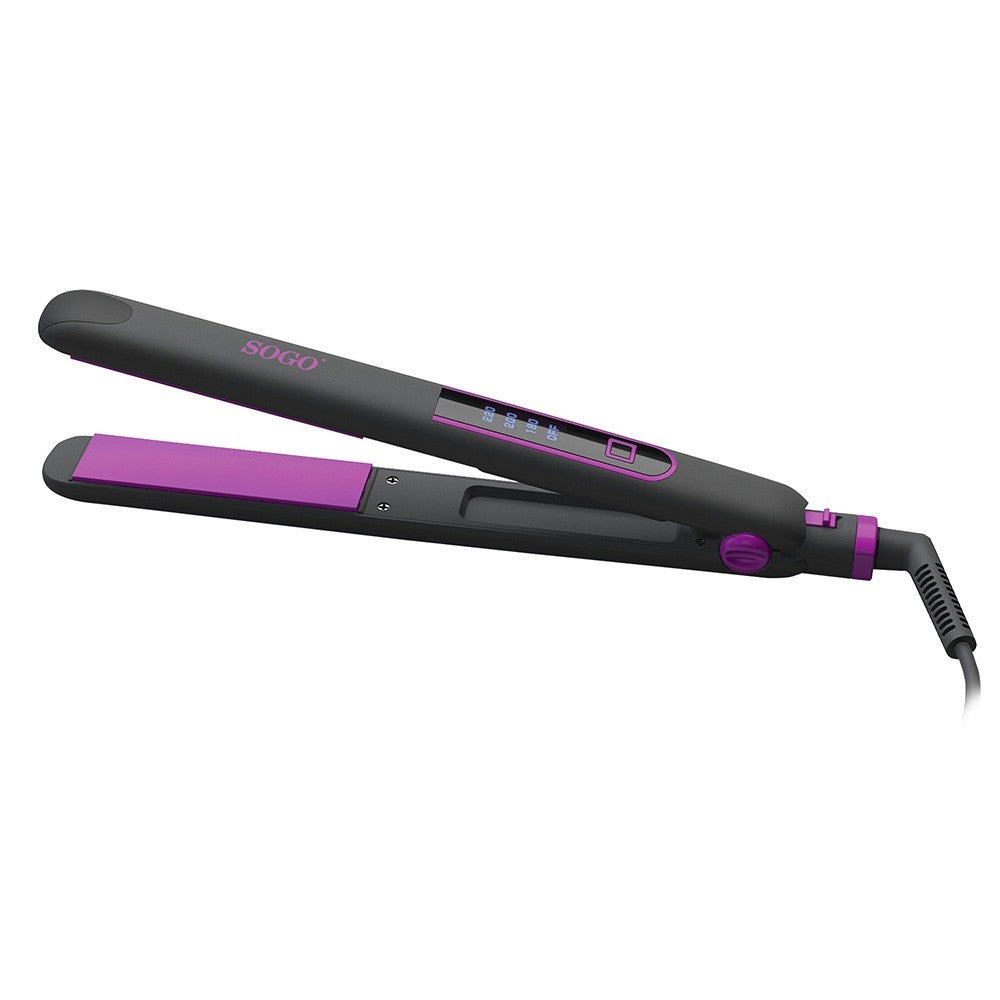 Plancha de pelo con placas recubiertas de cerámica