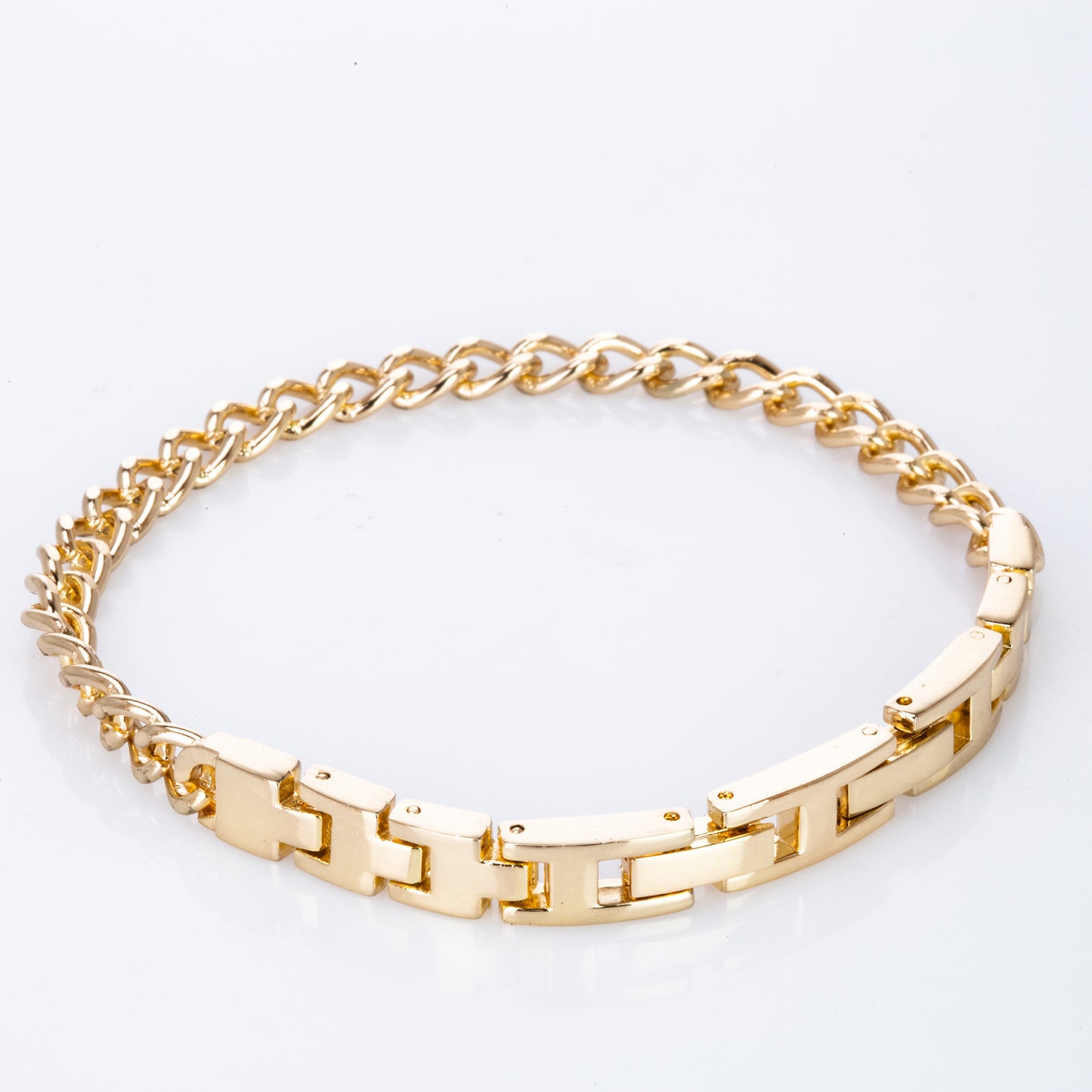 Set Whit Emporia Crystal en oro plateado ( reloj de pulsera + 2 pulseras )