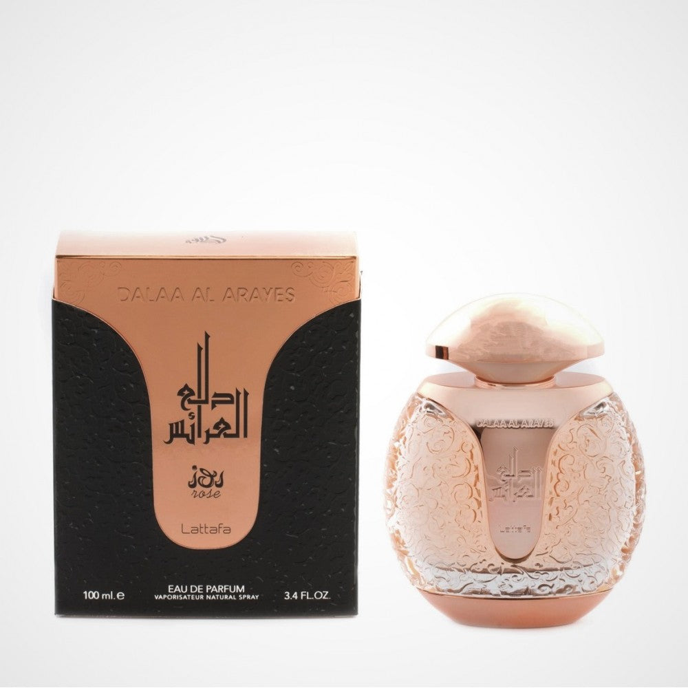 100 ml Eau de Parfum Dalaa ar Arayes Fragancia de ámbar rosa y jazmín para mujer