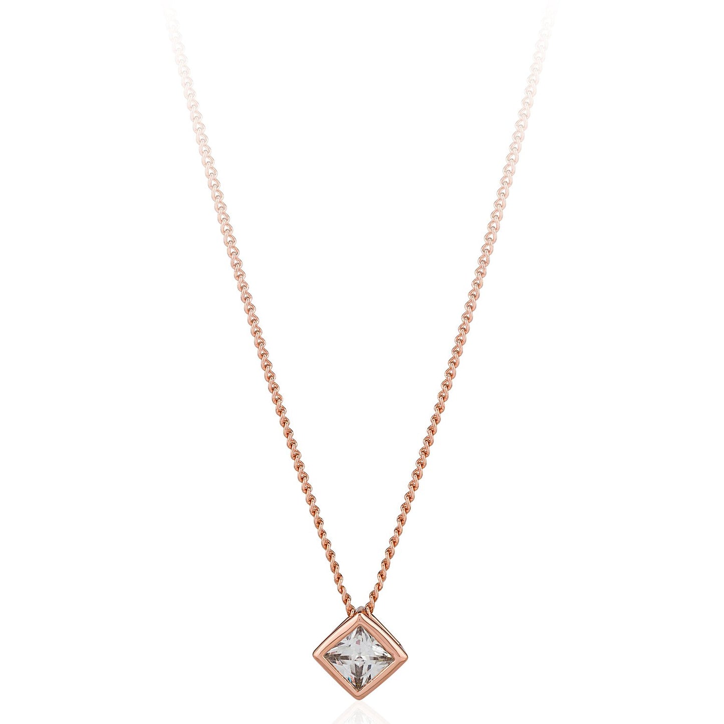 Conjunto de Aleación Bañado en Oro con Cristal Emporia® Blanco (Collar +Pendientes +Colgante )