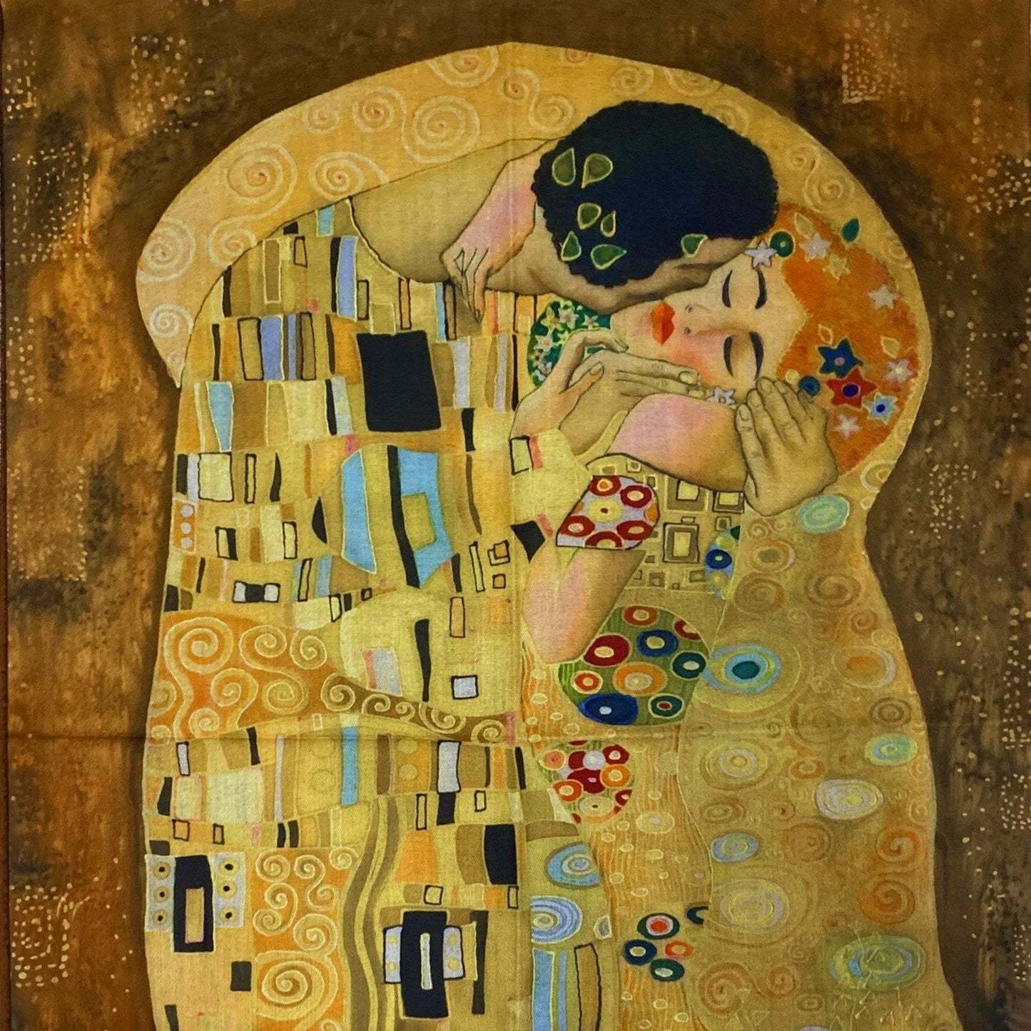 Bufanda de lana, 70 cm x 180 cm, Klimt - The Kiss