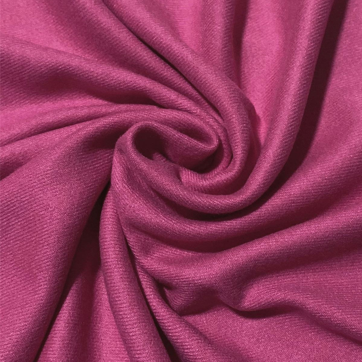 Bufanda de cachemira 100% pashmina auténtica, 70 cm x 170 cm, rosa fucsia