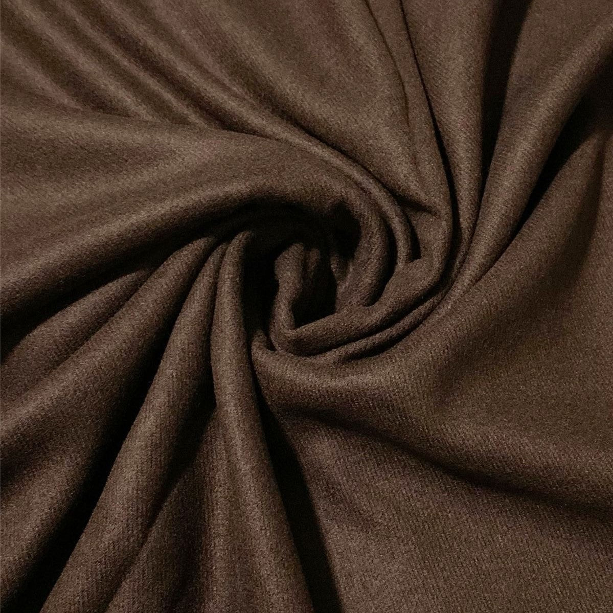 Bufanda de cachemira 100% pashmina auténtica, 70 cm x 170 cm, caoba