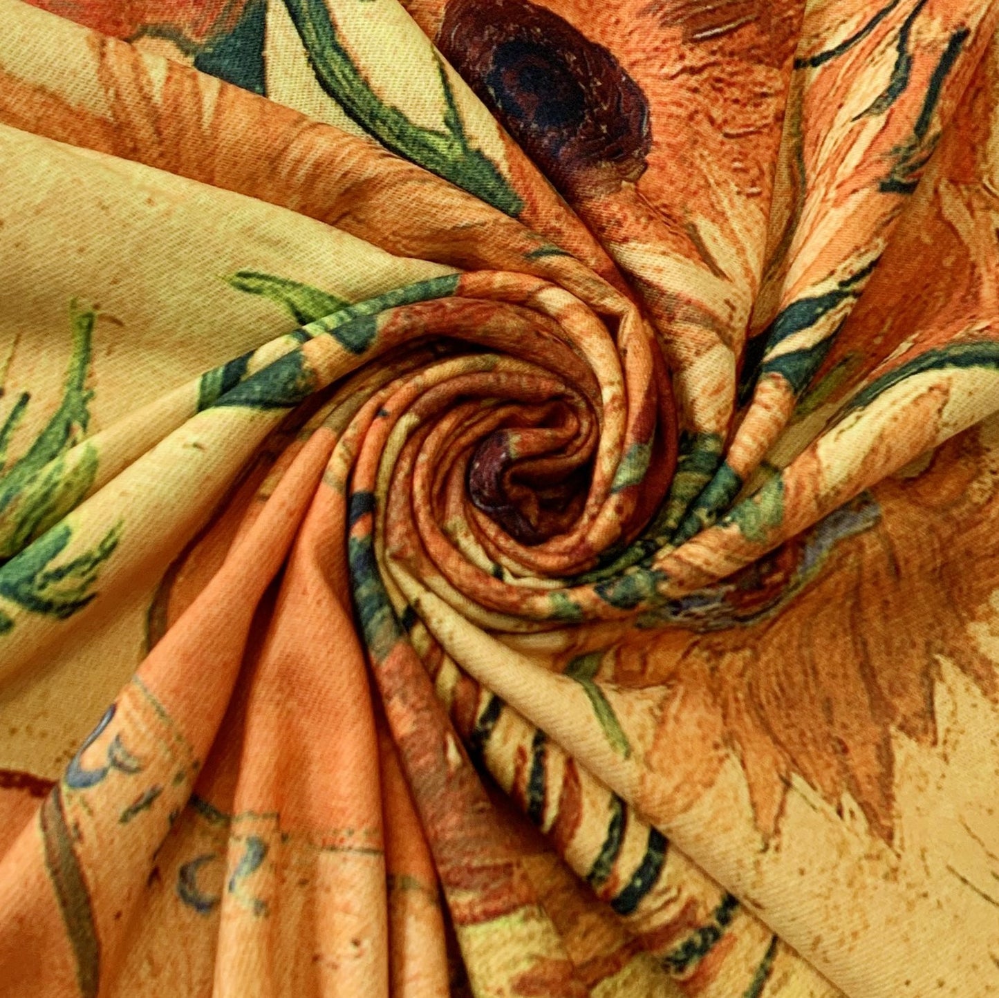 Bufanda de lana, 70 cm x 180 cm, Van Gogh - Sunflowers