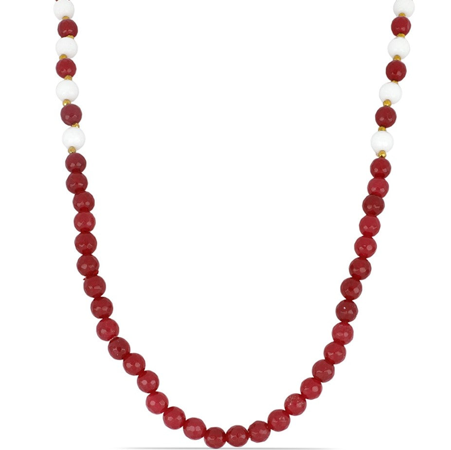 Collar Pepita con Cuarzo de color mezclado y Hematita