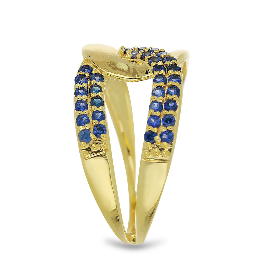 Anillo de Oro 9K con Zafiro de Tailandia