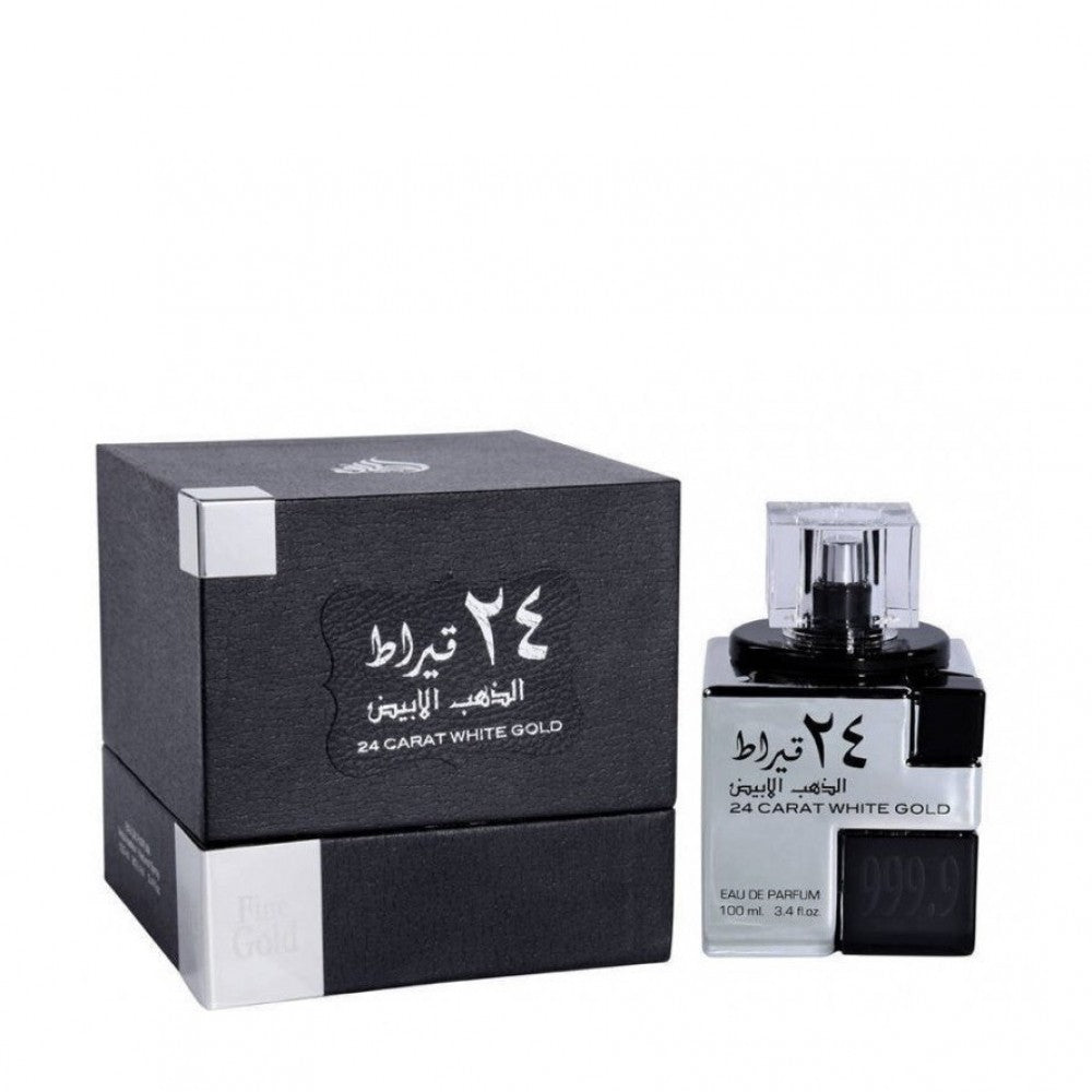 100 ml Eau De Parfum Lattafa Fragancia dulce de oro blanco de 24 quilates para hombre