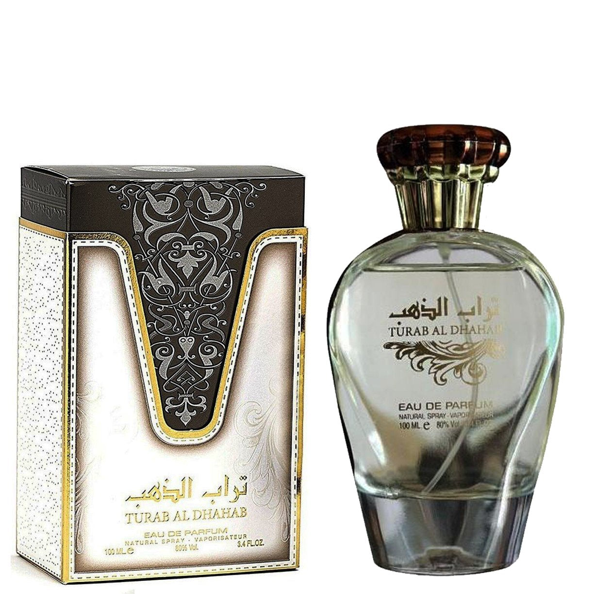100 ml Eau de Perfume Turab Al Dhahab Fragancia floral Oriental Afrutada para Hombres