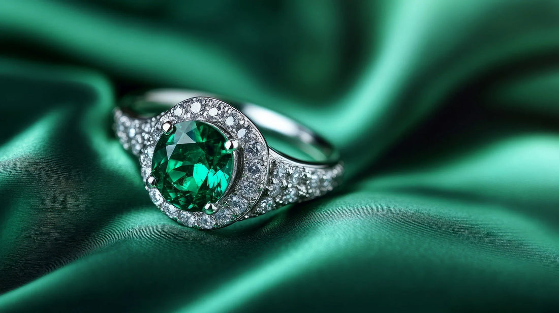 La belleza eterna del esmeralda: cómo lucir anillos de plata y oro con esmeraldas durante el verano