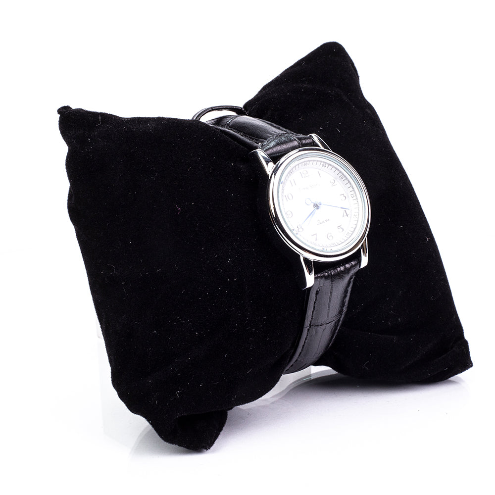 Reloj de Aleación Bañado en Oro con Cristal Emporia® Blanco 8 